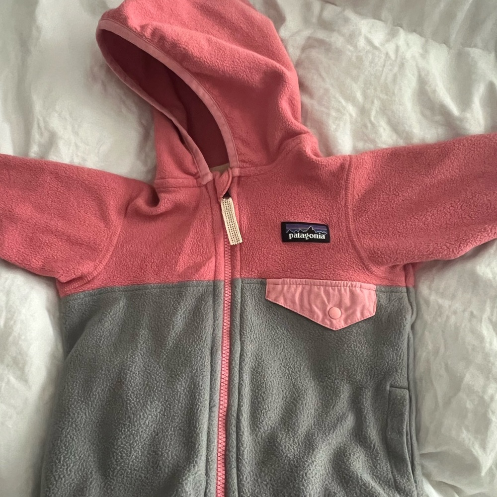 Baby Girl Patagonia Fleece coat,  3-6 months, great condition!